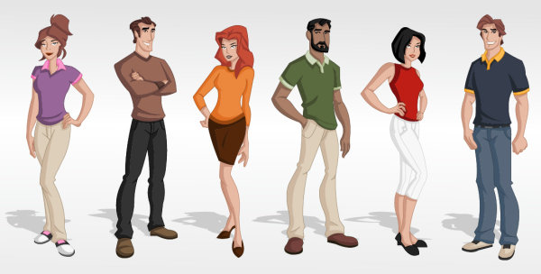 Different Figure Image vector 04