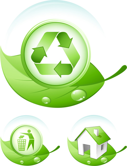 Leaves style icon vector