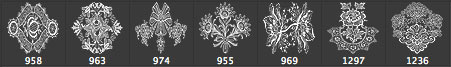 Vintage Lace Ornament Photoshop Brushes