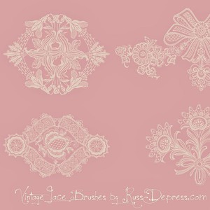 Vintage Lace Ornament Photoshop Brushes
