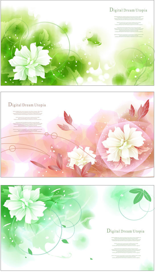 Dream bubble flower background Vector Graphic