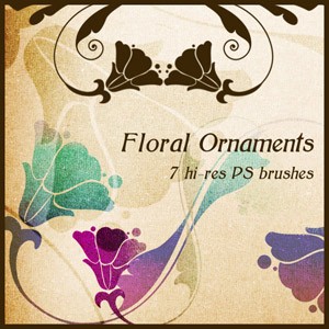 Floral Ornaments Photoshop Brushes Floral Ornaments Photoshop Brushes