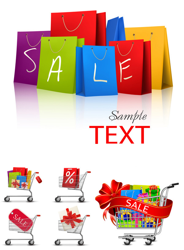 Fashion shopping vector graphic