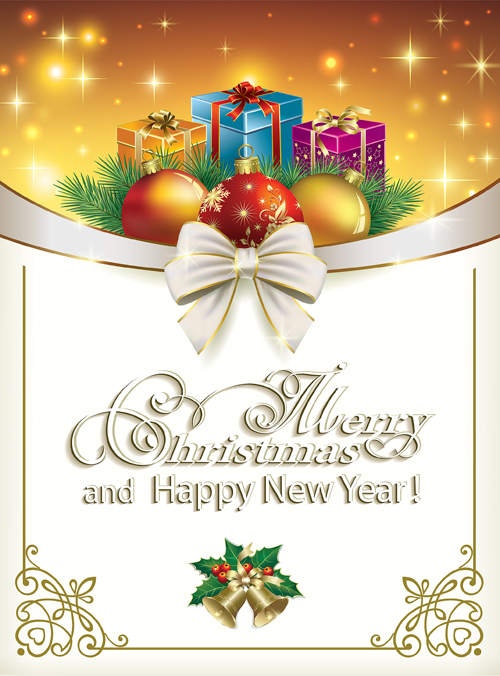 2016 Christmas new year gold background vectors 01 2016 Christmas new year gold background vectors 01