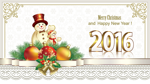 2016 Christmas new year gold background vectors 03 2016 Christmas new year gold background vectors 03
