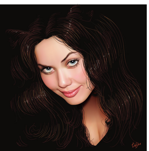 Realistic women Vector