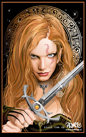 CG magic 1 woman Vector