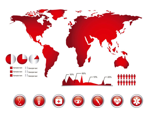 Medical infographics creative design vector 01