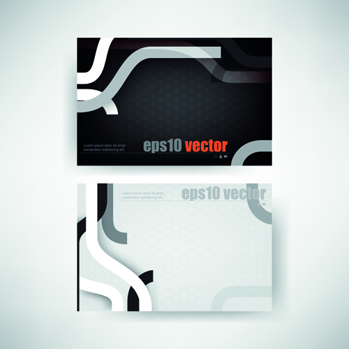 track business cards abstract 