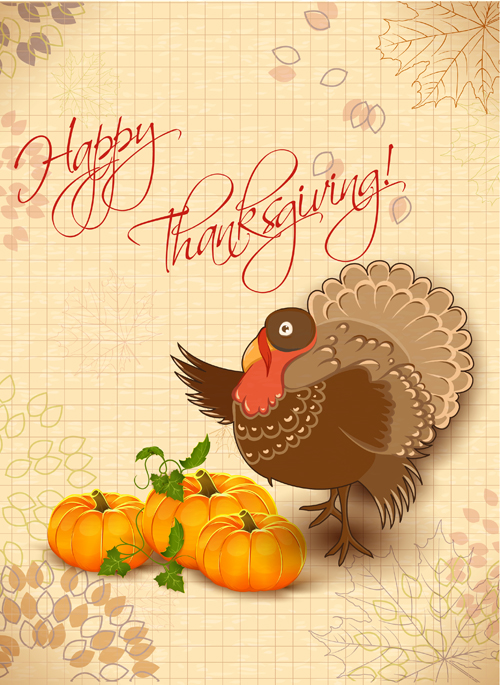 Autumn elements Greeting Cards design vector 01