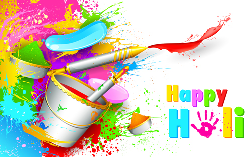 Dynamic holi vector background 02