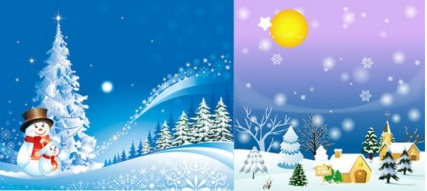 Cartoon christmas background vector Cartoon christmas background vector