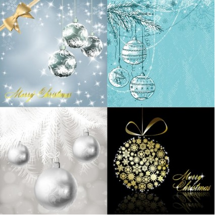 Christmas ball background shiny vector Christmas ball background shiny vector