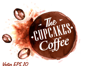 Coffee drawn elements vector 07