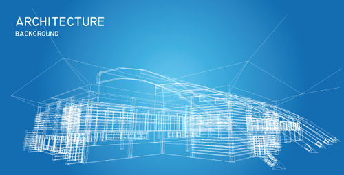 Set of Abstract Construction background vector 04