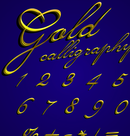 Elements of Different alphabet vector set 05