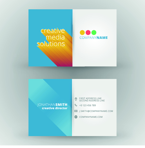 media creative cards business 