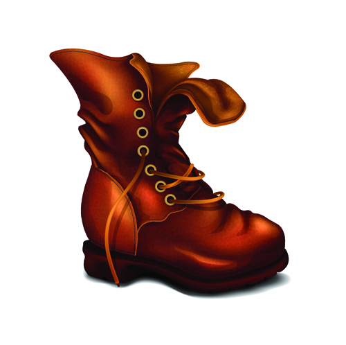 Creative low shoe vector graphics 05