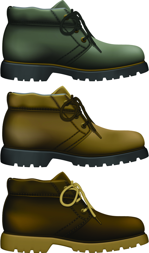 Creative low shoe vector graphics 06