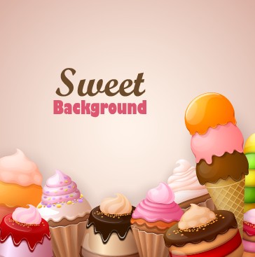 vector background sweets sweet creative background 