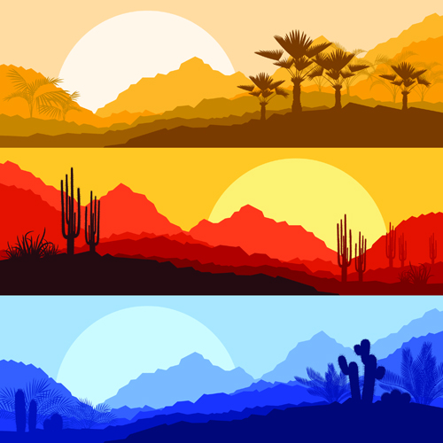 Desolate desert banners 