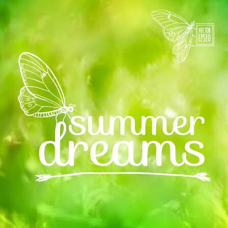 mmer dreams vector background art 04 Elegant summer dreams vector background art 04