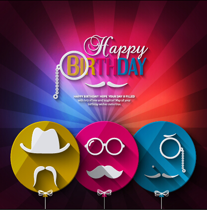 happy birthday birthday balloon background 