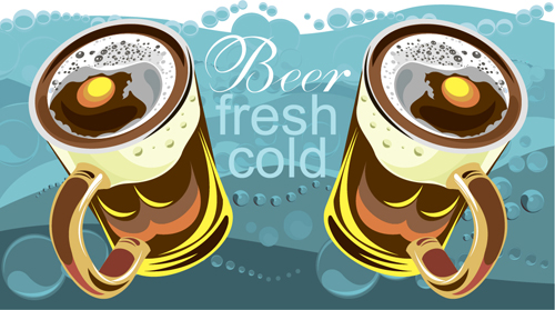 fresh cold beer background 