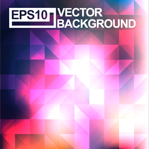 Geometric shapes blurs background vector material 02