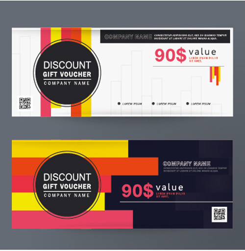 Gift voucher vintage vectors 04 Gift voucher vintage vectors 04