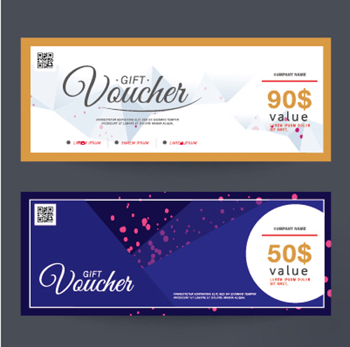 Gift voucher vintage vectors 05 Gift voucher vintage vectors 05