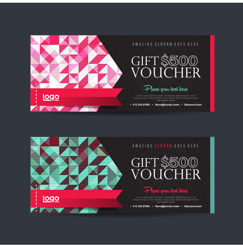 Gift voucher vintage vectors 10 Gift voucher vintage vectors 10