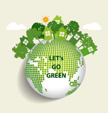 en ecology earth poster design vector 01 Green ecology earth poster design vector 01