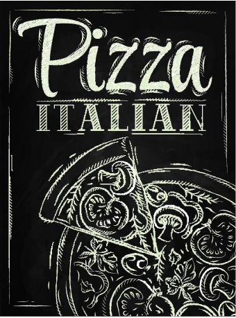 Black style Menu design vector 01