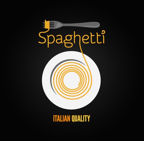 Restaurant menu cover logos design elements vector 05