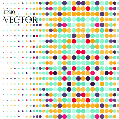Round dot modern background vector material 06