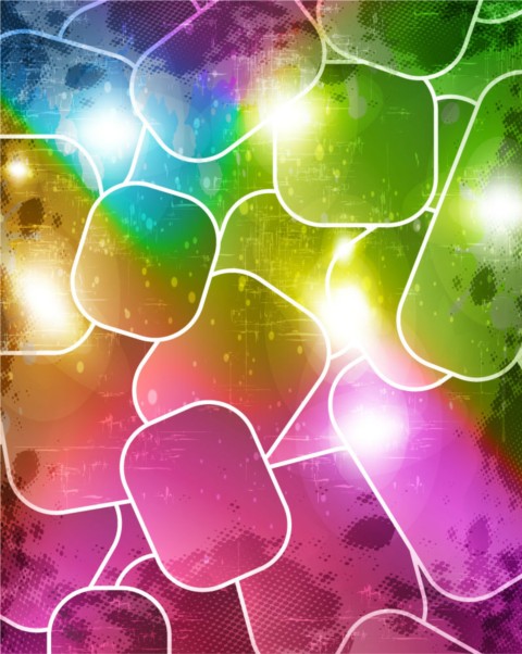 Streamer fantasy background set vector Streamer fantasy background set vector