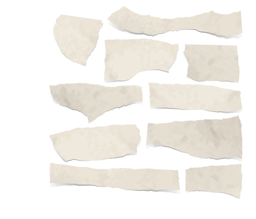 ripped open paper labels vectors