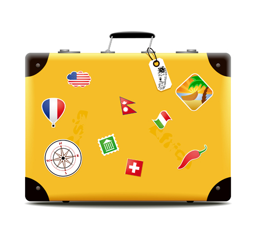 Different Travel elements vector set 05