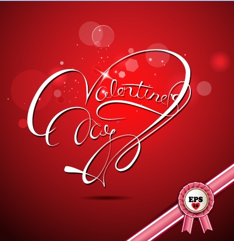 Valentine day valentine Red style background vector background 
