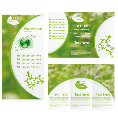 template ecology cover brochure 