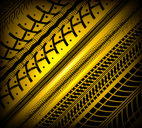 Vector tire tracks backgrounds design 03