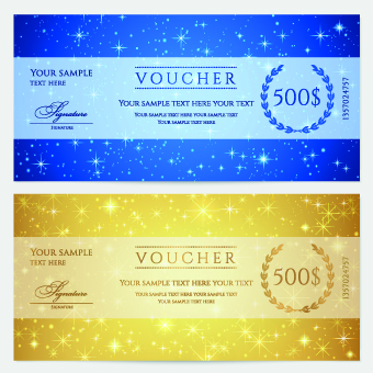 Voucher template vector design 03