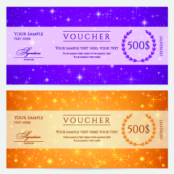 Voucher template vector design 04