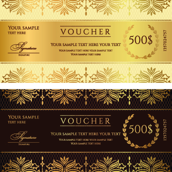 Voucher template vector design 05