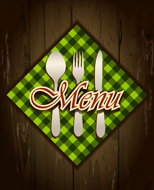 wooden menu background 