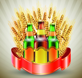 Creative beer poster vector set 01