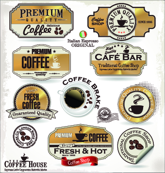 vintage restaurant labels label cafe 
