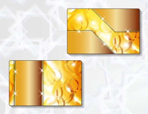 Shiny abstract colored cards design vector 04