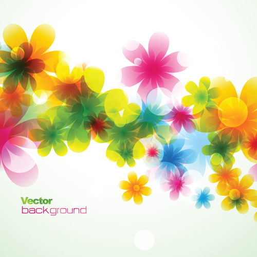 Elements of Abstract Halation background vector 05